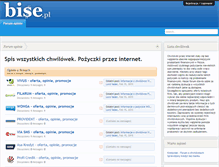Tablet Screenshot of bise.pl